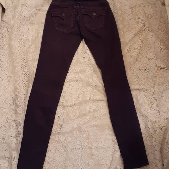 True Religion Purple Skinny Jeans - Picture 7 of 9